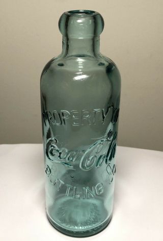 Vintage 1997 Coca - Cola Co.  Hutchinson Bottling Co.  Bottle Blue Glass W/ Box 3