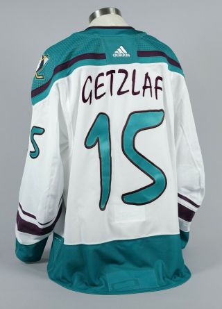 2020 - 21 Ryan Getzlaf Anaheim Ducks Game Worn Reverse Retro Jersey Set 2