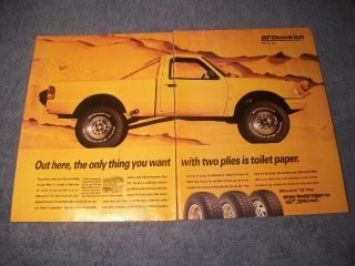 1994 Bfgoodrich Tires Vintage 2pg Ad With Ford Ranger Pre - Runner Mud - Terrains