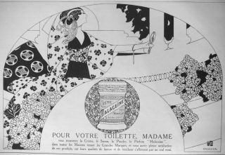 Ad Print 1913 - MalaceÏne Soap Powder Cream To Your Toilet Madam