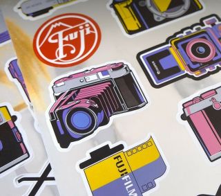 Fujifilm X Series Camera Souvenir Deco Sticker Decal Laggage Laptop Skateboard