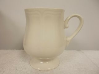Vintage Ironstone Federalist White Footed Coffee Tea Cup Mug Japan Made 4238
