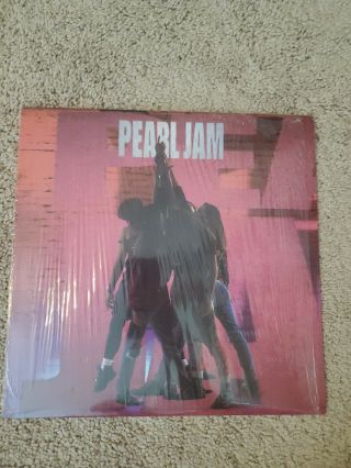 Pearl Jam Ten 1994 Epic Associated Z 47857 1st U.  S.  Press In Shrink Vg,