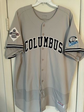 Columbus Clippers Yankees Jeff Karstens 2006 Game Used/jersey Autographed