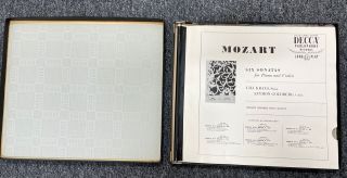 DECCA 3 - LP Box DX - 103: Lili Kraus,  Szymon Goldberg ‎– Mozart: 6 Sonatas 1950 USA 2