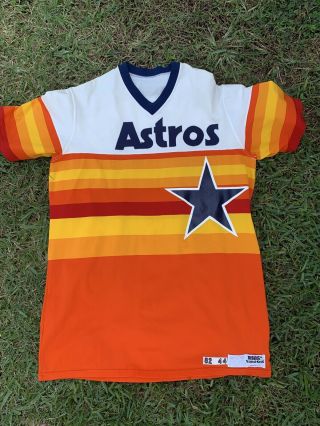 Vintage Houston Astros Game Worn Dave Roberts 1981 - 82 Jersey