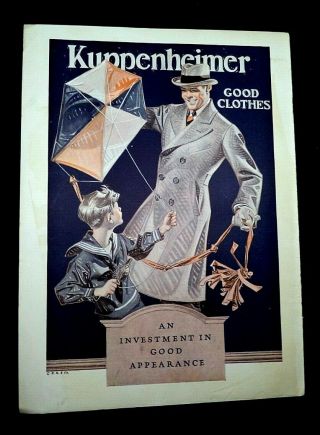 1922 Ad,  Kuppenheimer Clothes,  The Literary Digest Cover,  Ready Made