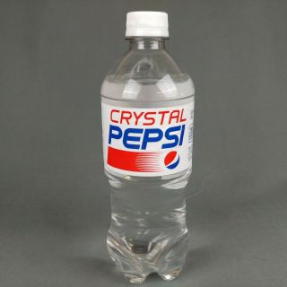 Pepsi Crystal Clear 20 Oz Expired Bottle 2018 Full