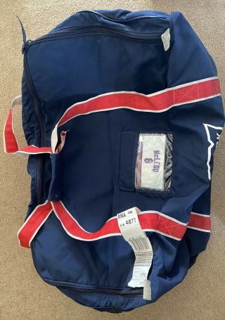 Cody McLeod Game York Rangers Hockey Equipment Bag - Steiner LOA 2