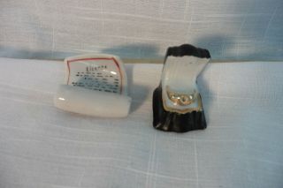 Rare Vintage Arcadia? Miniature Ring,  Marriage License Salt And Pepper Shakers