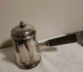 Vintage Hotel The Fowler 8 Oz Silver Side Handle Coffee Pot
