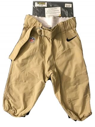 Antonio Brown Pittsburgh Steelers 2012 - 16 Nike Game Worn Throwback Pants Sz40