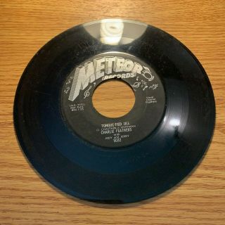 Rockabilly 45 Charlie Feathers Tongue Tied Jill / Get With It Meteor