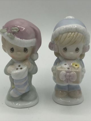 Precious Moments Christmas 1994 Salt And Pepper Shakers