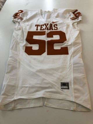 Game Worn Texas Longhorns Football Jersey Size 48 52