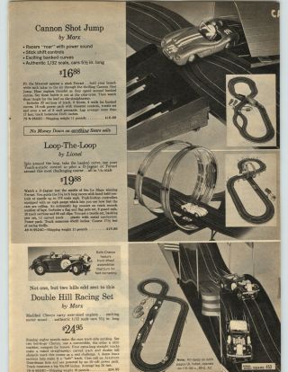 1965 Paper Ad Marx Lionel Slot Car Race Car Loop - The - Loop Jump Shot 1/32 Scale