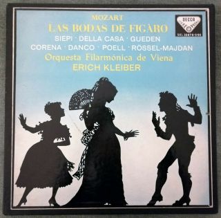 Mozart: Le Nozze Di Figaro - Kleiber - Decca Sxl 2087/90 Stereo Ed1 Spain