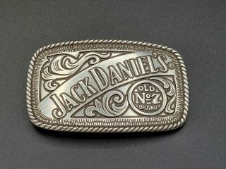 Jack Daniels Old No 7 Brand Whiskey Advertising Belt Buckle