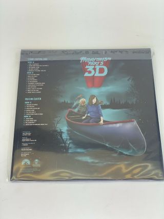 Friday The 13th Part 3 3D Vinyl LP Red And Blue Vinyl Lenticular Cover 2019 3