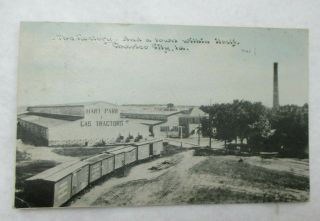 1912 Postcard Showing The Hart - Parr Gas Tractor Factory In Charles City Iowa Ia