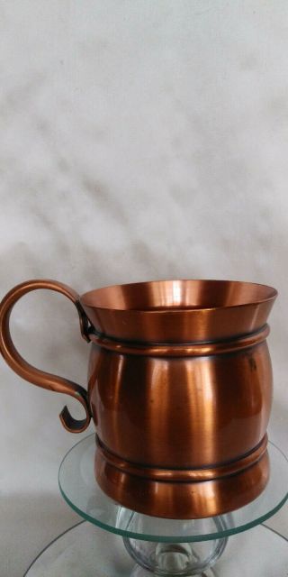 Vintage Gregorian Solid Copper Mug Moscow Mule 12 - 14 Oz.  Usa Ex Cond.