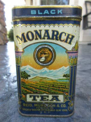 Vintage Monarch Black Tea Tin,  COLORS 3