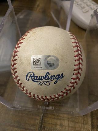 Angels/tigers Game Pujols Ball - Mlb Authenticated With Hologram