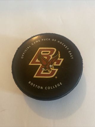 Boston College Official Game Puck Hockey East