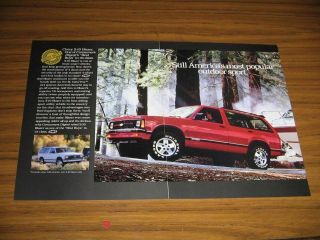 1991 Print Ad Chevy S - 10 Blazer Red Chevrolet Consumers Best Buy
