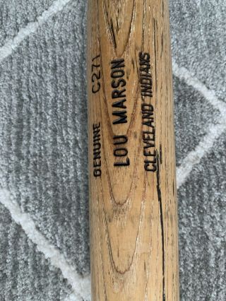 Lou Marson Cleveland Indians Louisville Slugger Bat