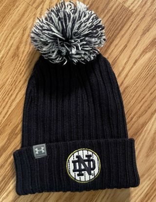 Notre Dame Football 2018 Shamrock Series Team Issued Under Armour Winter Hat