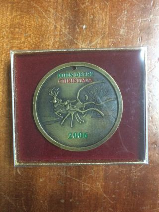 John Deere Christmas Ornament - 2006 Bronze Ltd Edition - Spec Cast