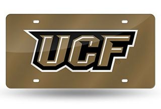Ucf Knights Gold Laser Tag Acrylic License Plate University Of Central Florida