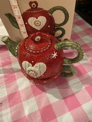 Cracker Barrell “tea For One” Teapot Lori Seibert
