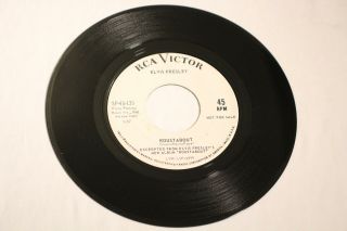 ELVIS PRESLEY Roustabout / One Track Heart RCA SP - 45 - 139 RADIO STATION PROMO 2