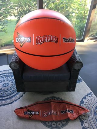 2 Frito - Lay Inflatable Basketball Blow - Ups Doritos,  Ruffles,  Tostitos Logo’s
