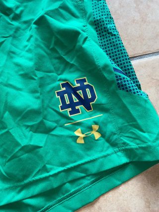 TEAM ISSUED NOTRE DAME FOOTBALL SHORTS 3XL 2