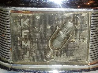 1950s KFMJ TULSA,  OK RADIO STATION AD MICROPHONE GRAPHIC MTC CIGARETTE LIGHTER 2