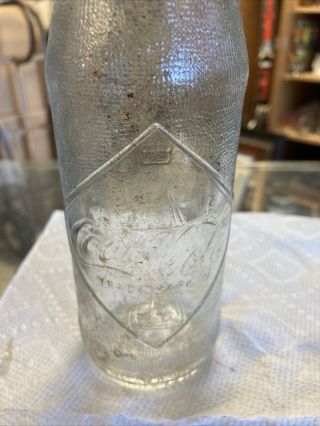 Vintage 1967 Coca Cola Coke Clear Bottle 10 Oz.  (not to be refilled) Diamond 3