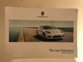 2014 Porsche Panamera Brochure W/ Technical Data.  150 Pages