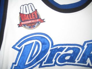 Drake Bulldogs 2007 NCAA Game Worn Basketball Jersey w/ 100 year Patch Rare 3
