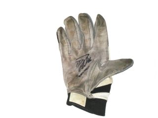 David Decastro Pittsburgh Steelers Game Worn Signed Nike Glove - Good Use