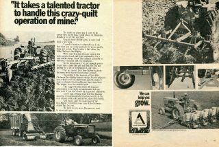 1971 2pg Print Ad Of Allis Chalmers Ac One Eighty Farm Tractor