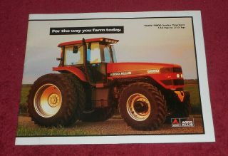 Agco Allis 9600 9800 Series Tractors Agricultural Machinery Advertising Brochure