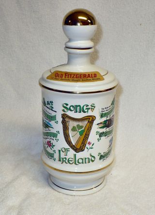 1974 Old Fitzgerald Collectors Gallery Porcelain " Songs Of Ireland " - Empty -