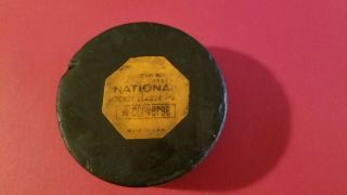 68 - 69 Double Sided Art Ross - Converse Nhl Official Game Hockey Puck