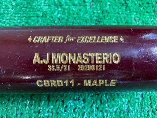 Cleveland Indians Andruw Monasterio Game Baseball Bat