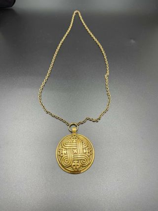 KALEVALA KORU KK Finland - Bronze Necklace Pendant with Chain 2