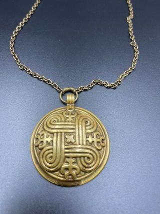 KALEVALA KORU KK Finland - Bronze Necklace Pendant with Chain 3