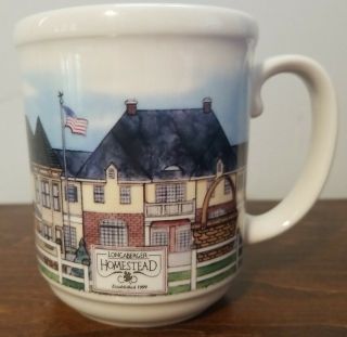 Longaberger Pottery Homestead Mug - Made In The Usa -
